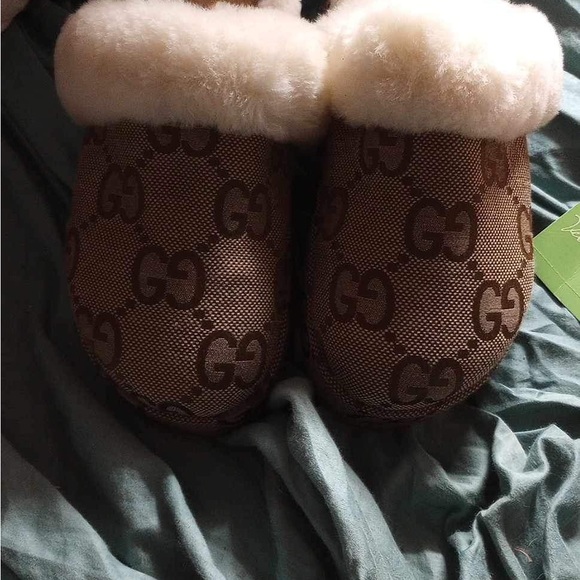 WOMEN'S PLATFORM FUR LINED SLIDE - Picture 4 of 5